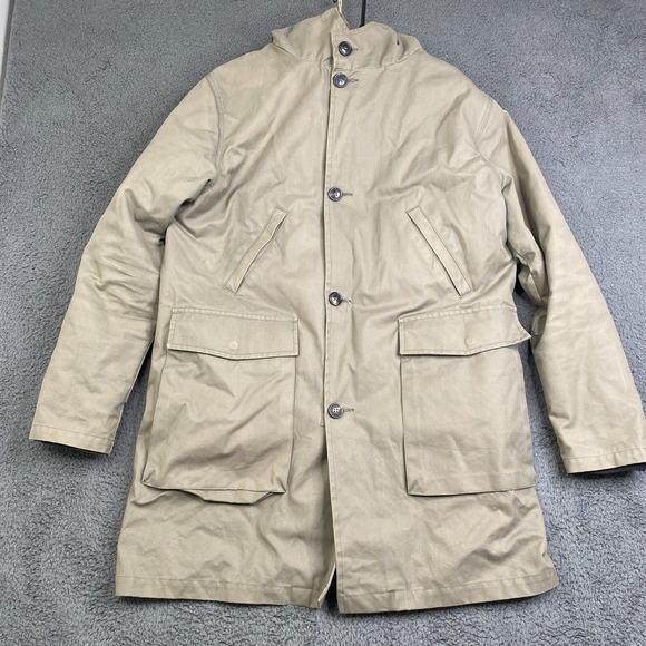 Our Legacy Jacket Shield Cotton Beige Men's Size 46 Made in Portugal Liner